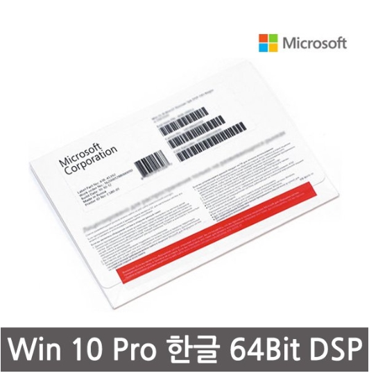 마이크로소프트 윈도우10 Pro 64bit 한글 DSP